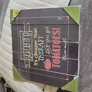 Wooden Gardening Plank indoor/ outdoor wall Art,uv/weather safe